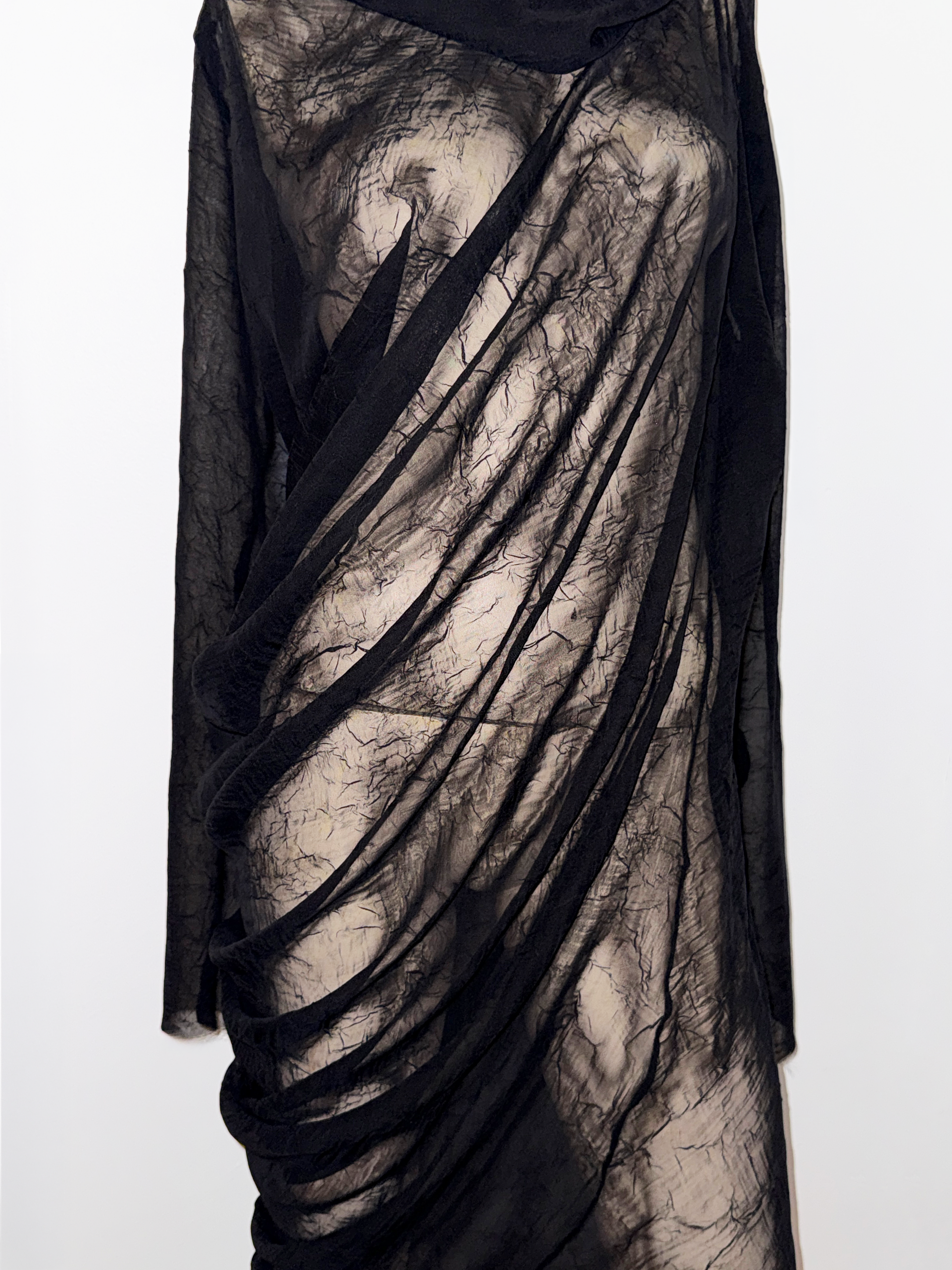 FORM: LAB / DRAPE / SHEER + CRINKLED DRESS